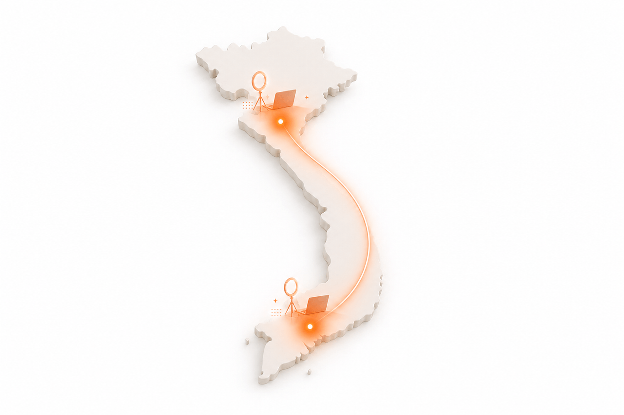 Mạng lưới hub CreatorHubVN tại Hà Nội và TP.HCM